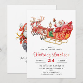 Invitación Navidades de Santa Sleigh
