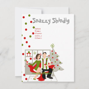 Invitación Navidades de Snazzy Shindig