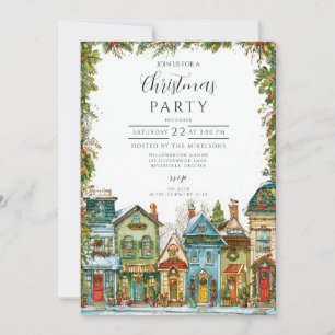 Invitación Navidades de Snowy Village