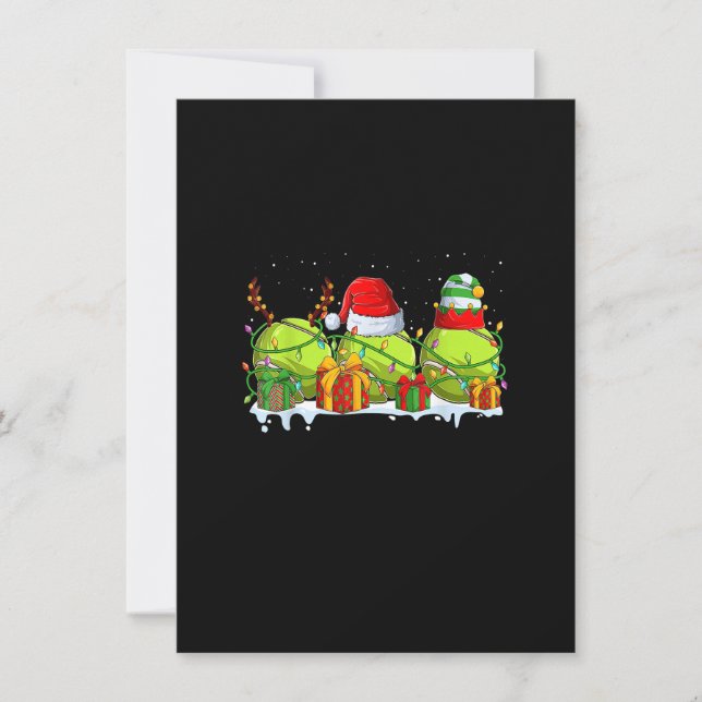 Invitación Navidades de Softbol Santa Xmas por mamá hombres p (Anverso)