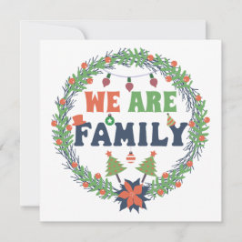 Invitación navidades de "Somos familia"