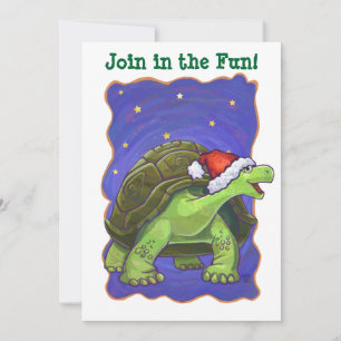 Invitación Navidades de Starry Night Tortoise