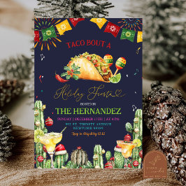 Invitación Navidades de Taco Bout Night Fiesta Margaritas Fie