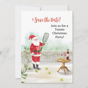 Invitación Navidades de tenis con Santa Claus en la corte