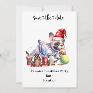 Invitación Navidades de tenis invitados por el Fiesta de teni
