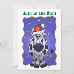 Invitación Navidades de vaca