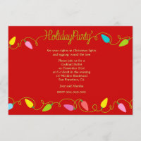 Navidades de vacaciones alumbran Fiesta buffet inv