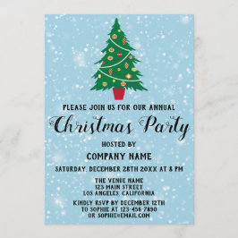 Invitación Navidades de vacaciones de la compañía Fiesta Árbo