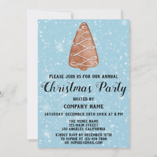 Invitación Navidades de vacaciones de la compañía Fiesta Árbo