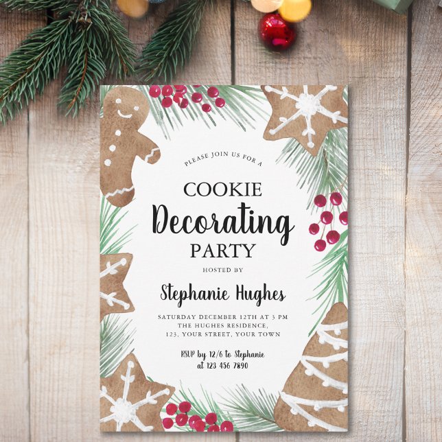 Invitación Navidades de vacaciones Fiesta de decoración de co (Subido por el creador)