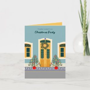 Invitación Navidades de vacaciones fiesta de la casa festiva