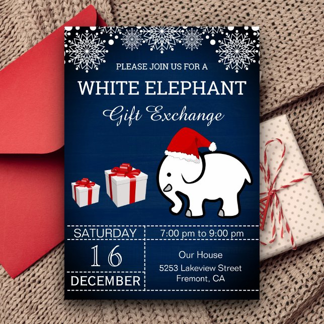 Invitación Navidades de vacaciones intercambio de regalos par (Subido por el creador)