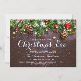 Invitación Navidades de vacaciones rusas de la rama de los pe