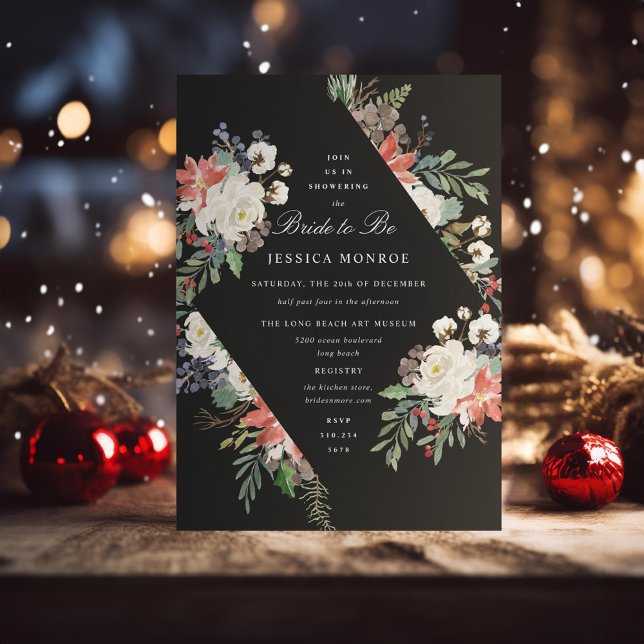 Invitación Navidades de vacaciones verdes rojas blancas con d (Subido por el creador)