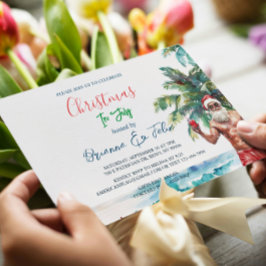 Invitación Navidades de verano de Santa I en julio