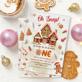 Invitación Navidades de Winter Gingerbread House