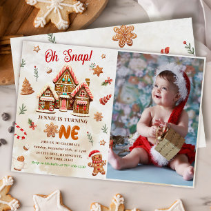 Invitación Navidades de Winter Gingerbread House