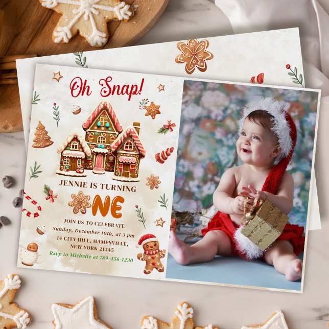 Invitación Navidades de Winter Gingerbread House (Subido por el creador)
