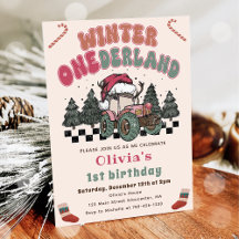 Navidades de Winter ONEderland Truck Primer cumple