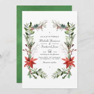 Invitación Navidades de Woodland Código QR Boda RSVP