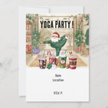 Navidades de yoga instructor de Santa Claus