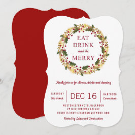 Invitación Navidades del Fiesta de marionetas de vacaciones c