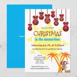 Invitación Navidades del Fiesta Summertime