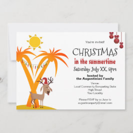 Invitación Navidades del Fiesta Summertime