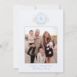 Invitación Navidades del milenio escriben foto de monograma