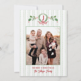 Invitación Navidades del milenio escriben foto de monograma