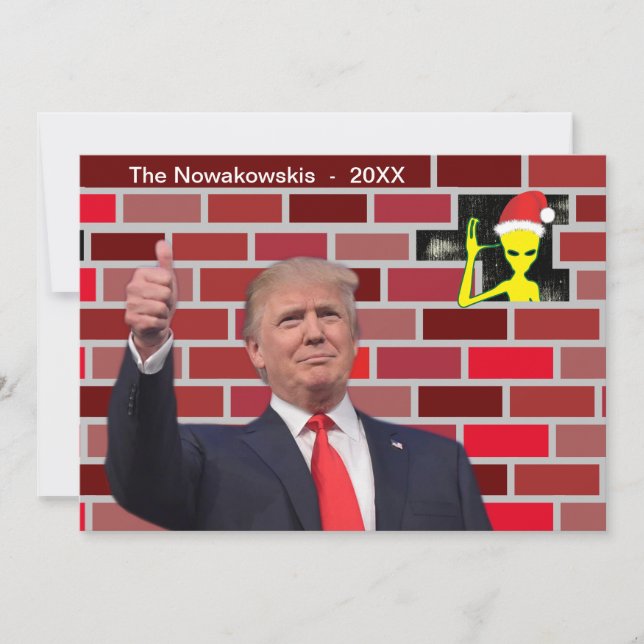 Invitación Navidades del Muro de Trump (Anverso)