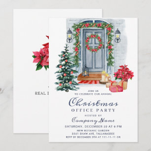 Invitación Navidades del país celebran fiesta de feriado corp