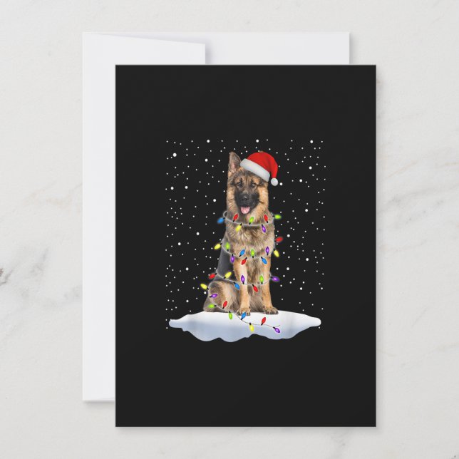 Invitación Navidades del Pastor de Santa Alemania alumbran a  (Anverso)