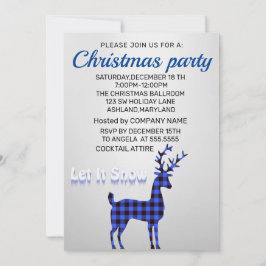 Invitación Navidades del Shine SilverBlue perfectos y elegant