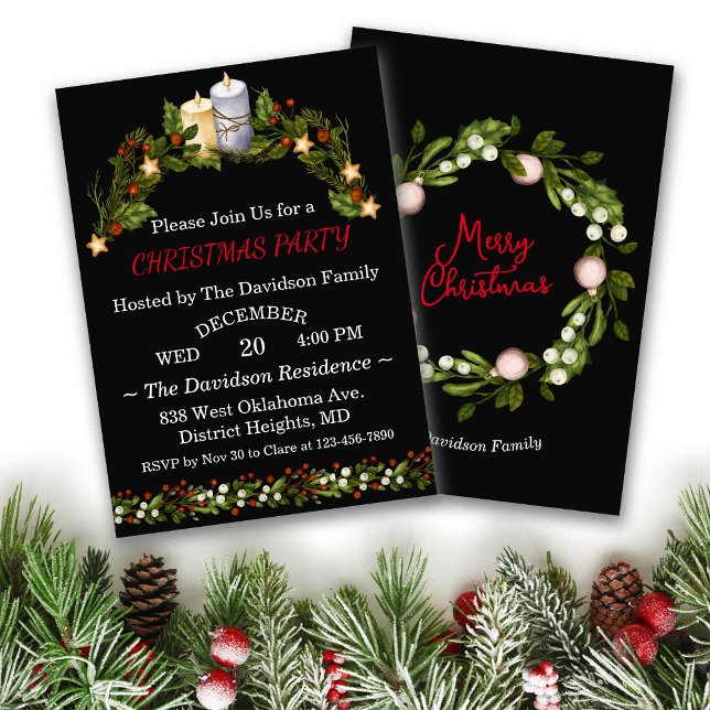 Invitación Navidades Deluxe Fiesta Botánico (Subido por el creador)