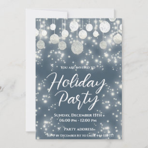Invitación Navidades desconcertantes bailan fiesta corporativ