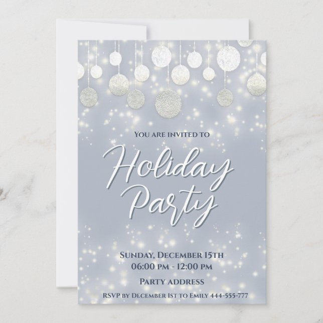 Invitación Navidades desconcertantes bailan fiesta corporativ (Anverso)