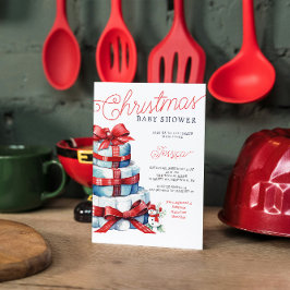 Invitación Navidades Diaper Cake Holiday Baby Shower