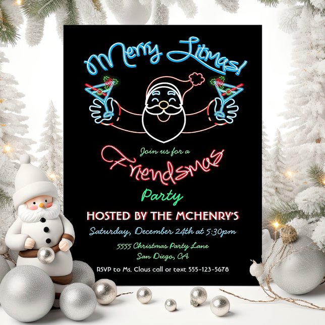 Invitación Navidades divertidos de Friendsmas Rótulo Litmas N (Subido por el creador)