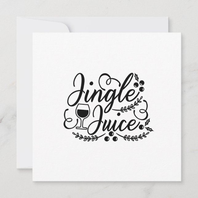Invitación Navidades divertidos de jugo jingle Beer (Anverso)