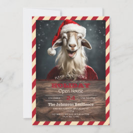 Invitación Navidades divertidos Goat