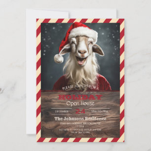 Invitación Navidades divertidos Goat