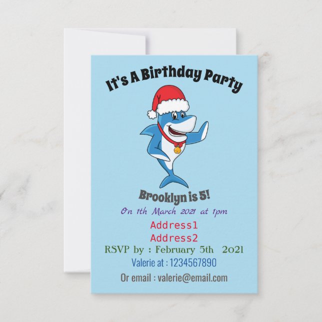 Invitación Navidades divertidos ilustracion personalizado de  (Anverso)