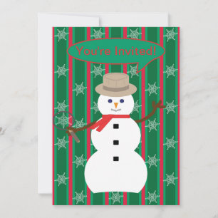 Invitación Navidades divertidos y entusiastas Detective Snowm