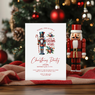 Invitación Navidades dulces desean que el Fiesta de Nutcracke