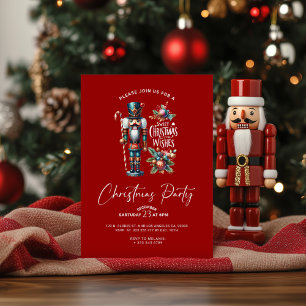 Invitación Navidades dulces desean que el Fiesta de Nutcracke