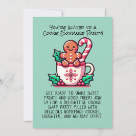 Invitación Navidades editables Personalizado Fiesta de Cookie