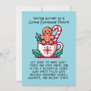 Invitación Navidades editables Personalizado Fiesta de Cookie