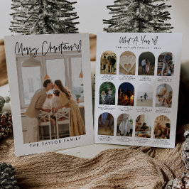 Invitación Navidades Elegantes De Revisión De Año De Vacacion