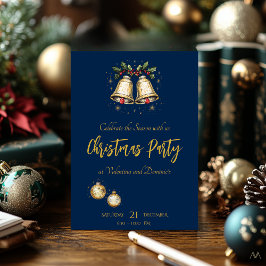 Invitación Navidades elegantes encantadores Fiesta con campan